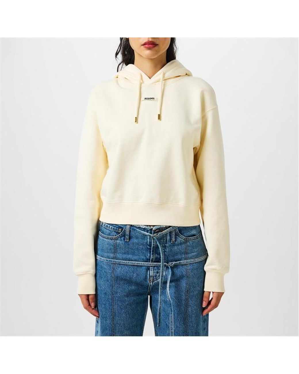 Jacquemus White Le Gros Grain Hoodie