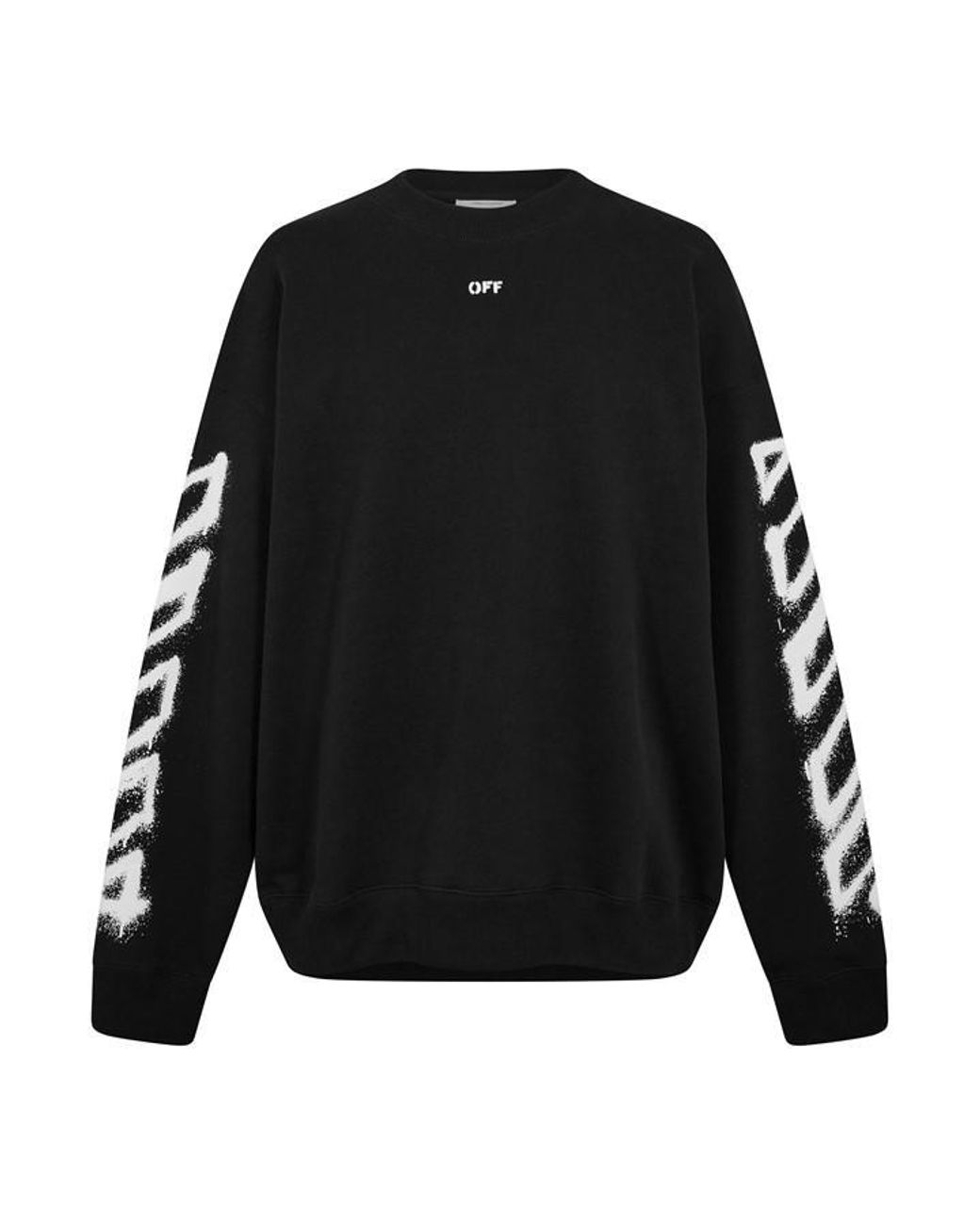 Off-White c/o Virgil Abloh Black Off Crew Sweatshirt for men