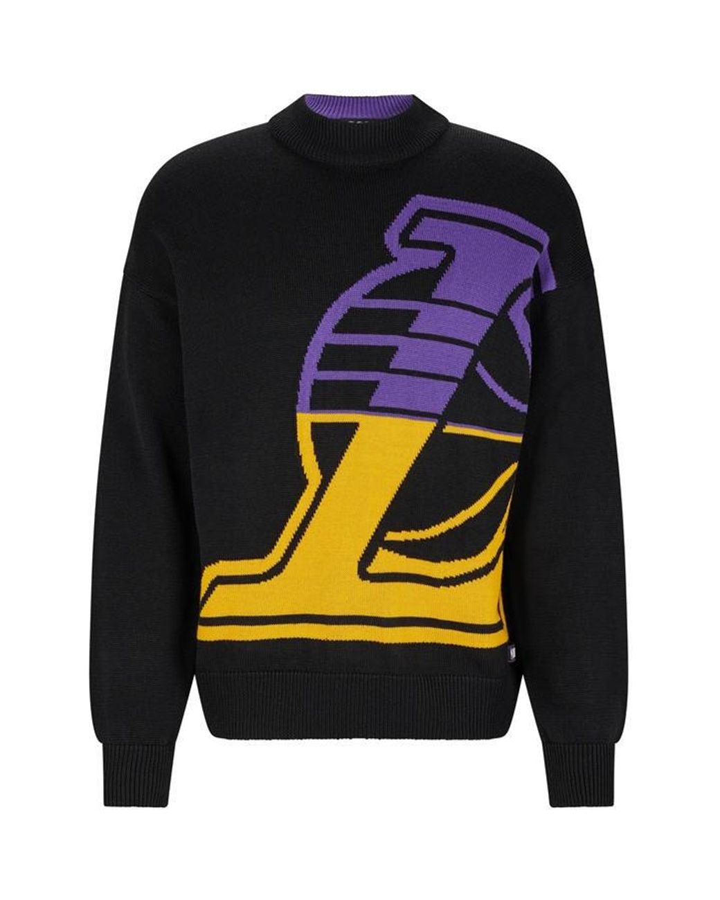 Boss Gray Knit Lakers Sweater, Knitted Design for men