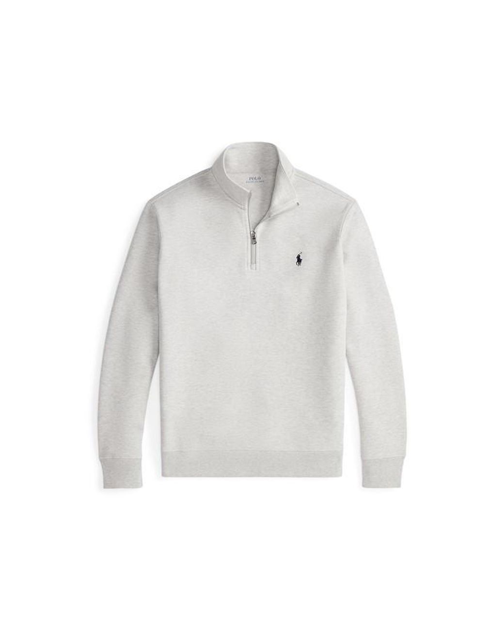 Polo Ralph Lauren Gray Tech Fleece Half-Zip Pullover for men