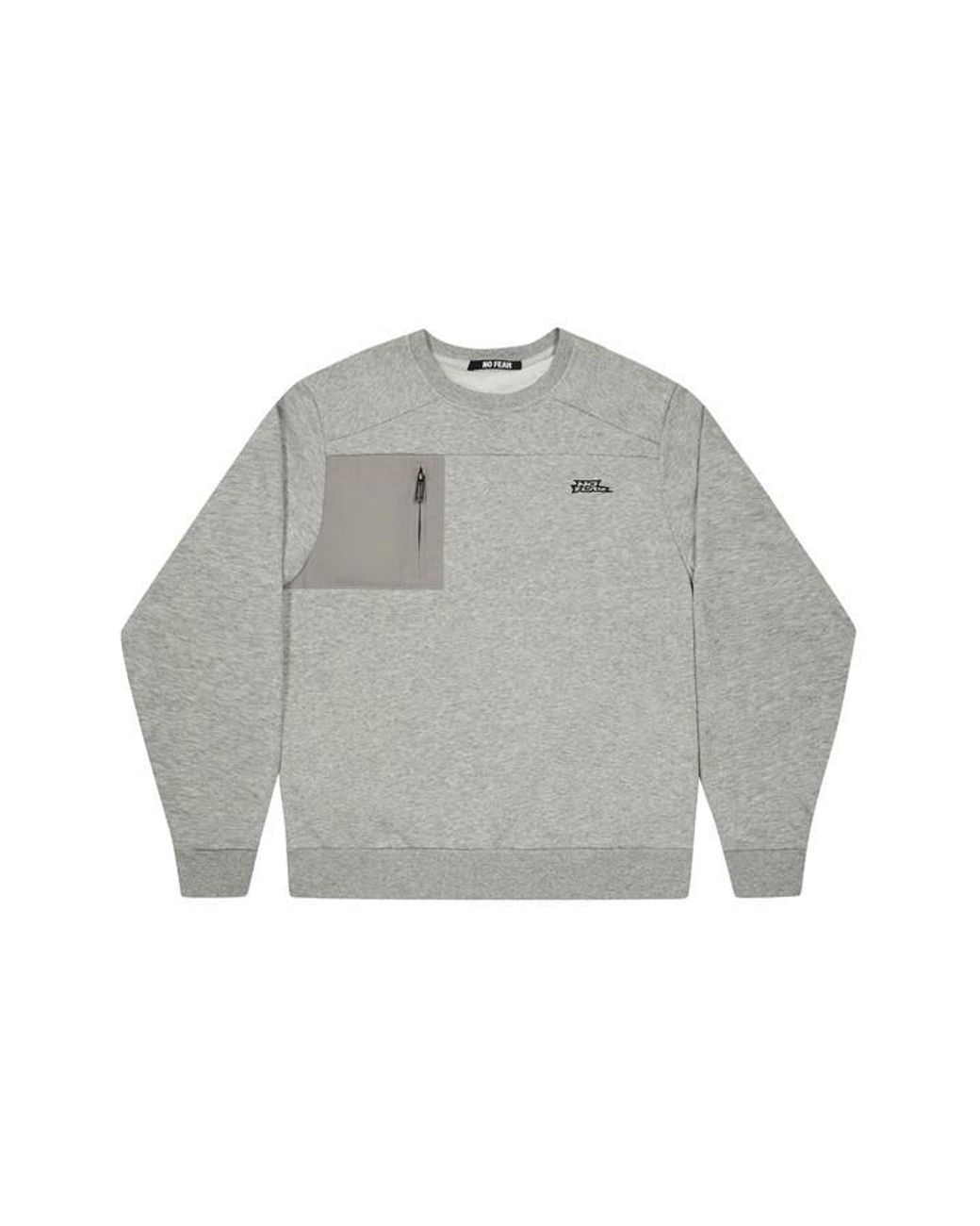 No Fear Gray Tech Crewneck Jumper for men