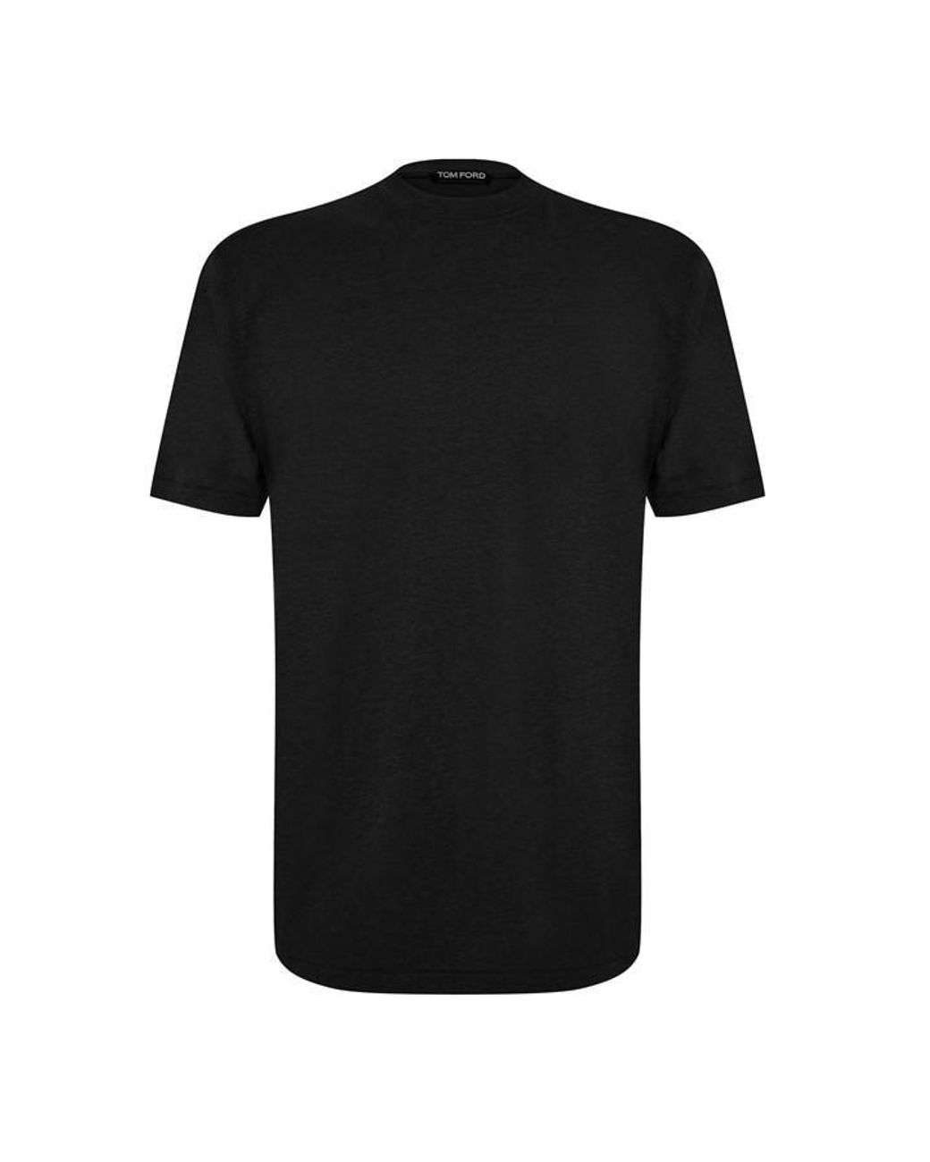 Tom Ford Black Short Sleeve Logo T Shirt for men