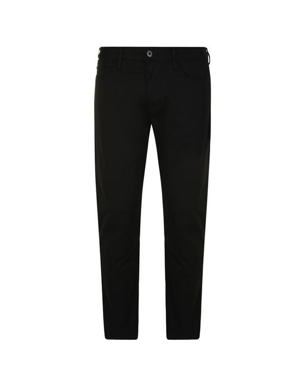 Emporio Armani Black J06 Slim Gabardine Jeans for men