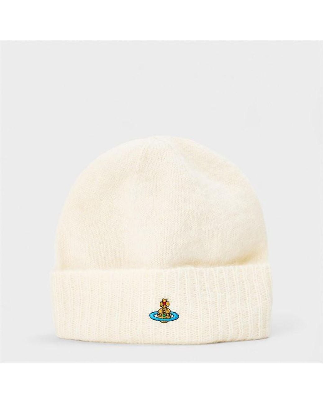 Vivienne Westwood Natural Viv Fluffy Beanies