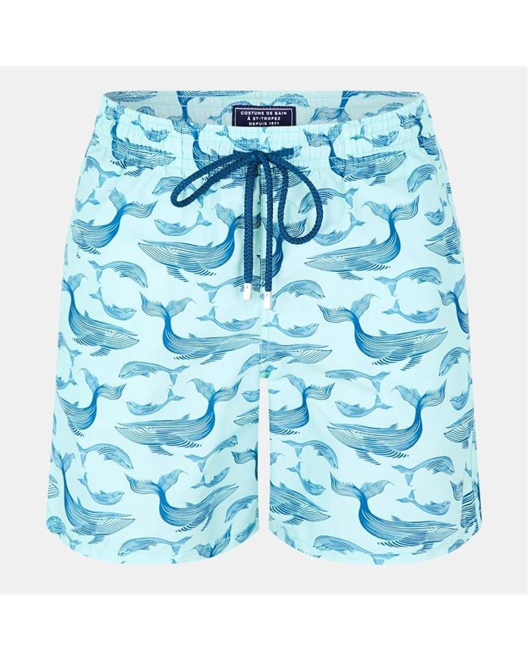 Vilebrequin Blue Moorea Quick Dry Tailored Fit Swim Shorts for men