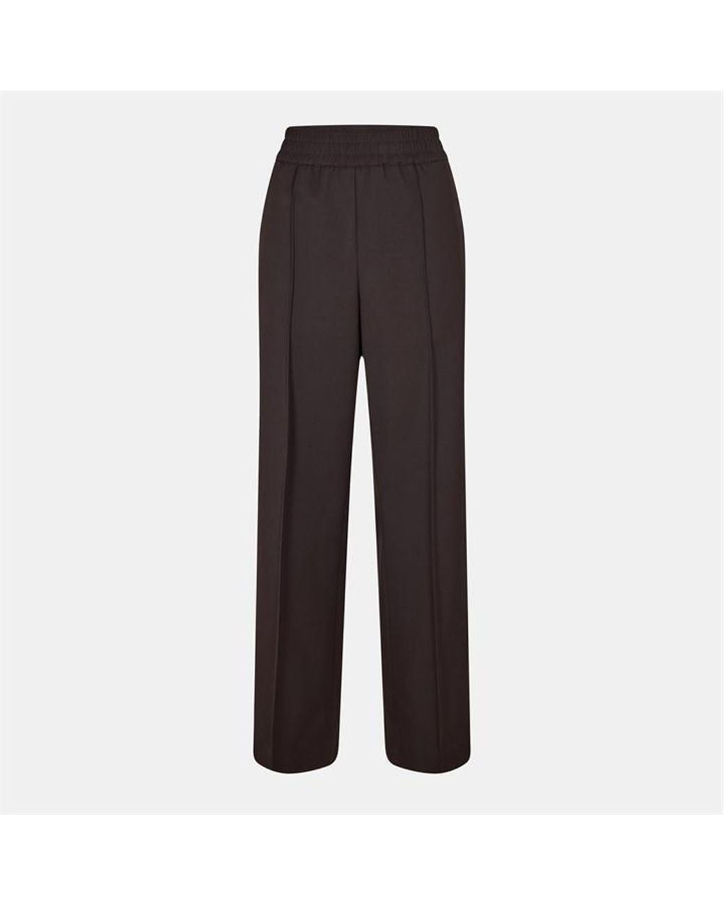 Dolce & Gabbana Brown High Waisted Wide Leg Trousers