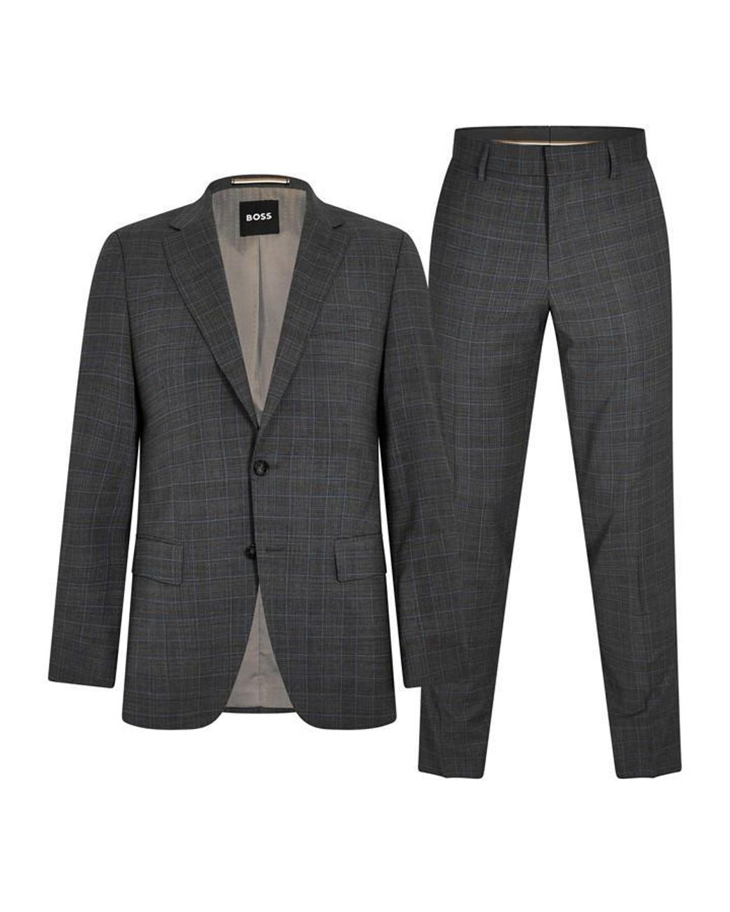 Boss Gray Hugo 2 Piece Suit for men