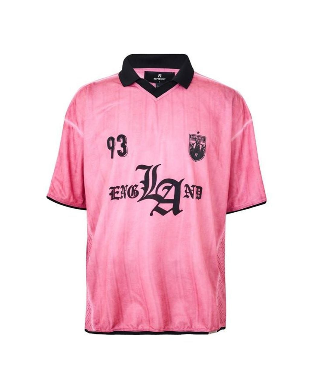 Represent Pink England Graphic Short-Sleeve Oversized T-Shirt for men