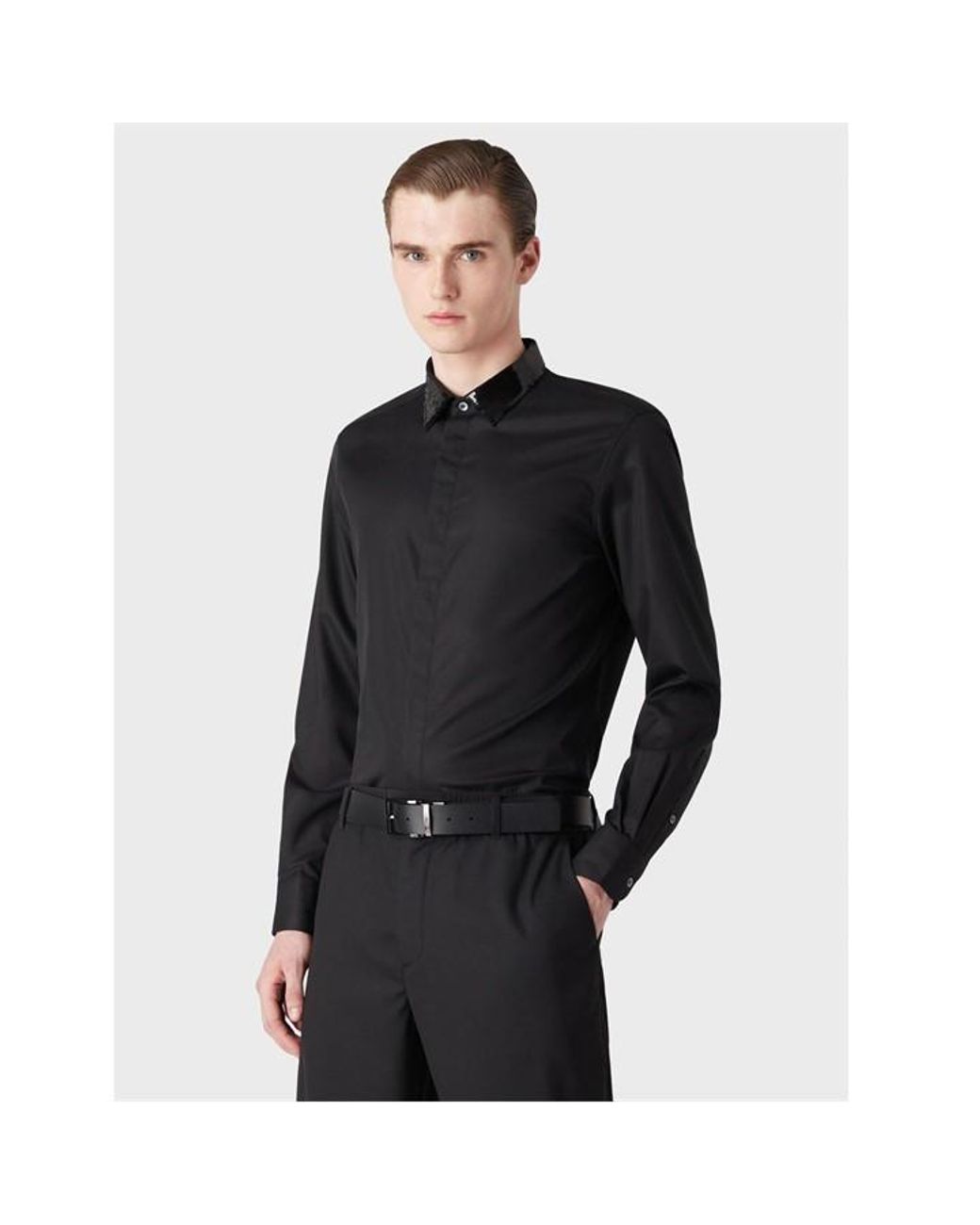 Emporio Armani Black Shirt for men