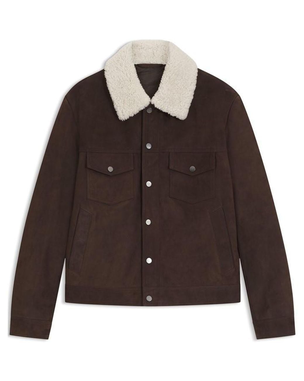 Boss Brown X Beckham Leather Jacket for men