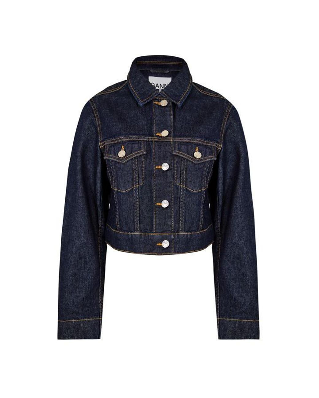 Ganni Blue Denim Jacket