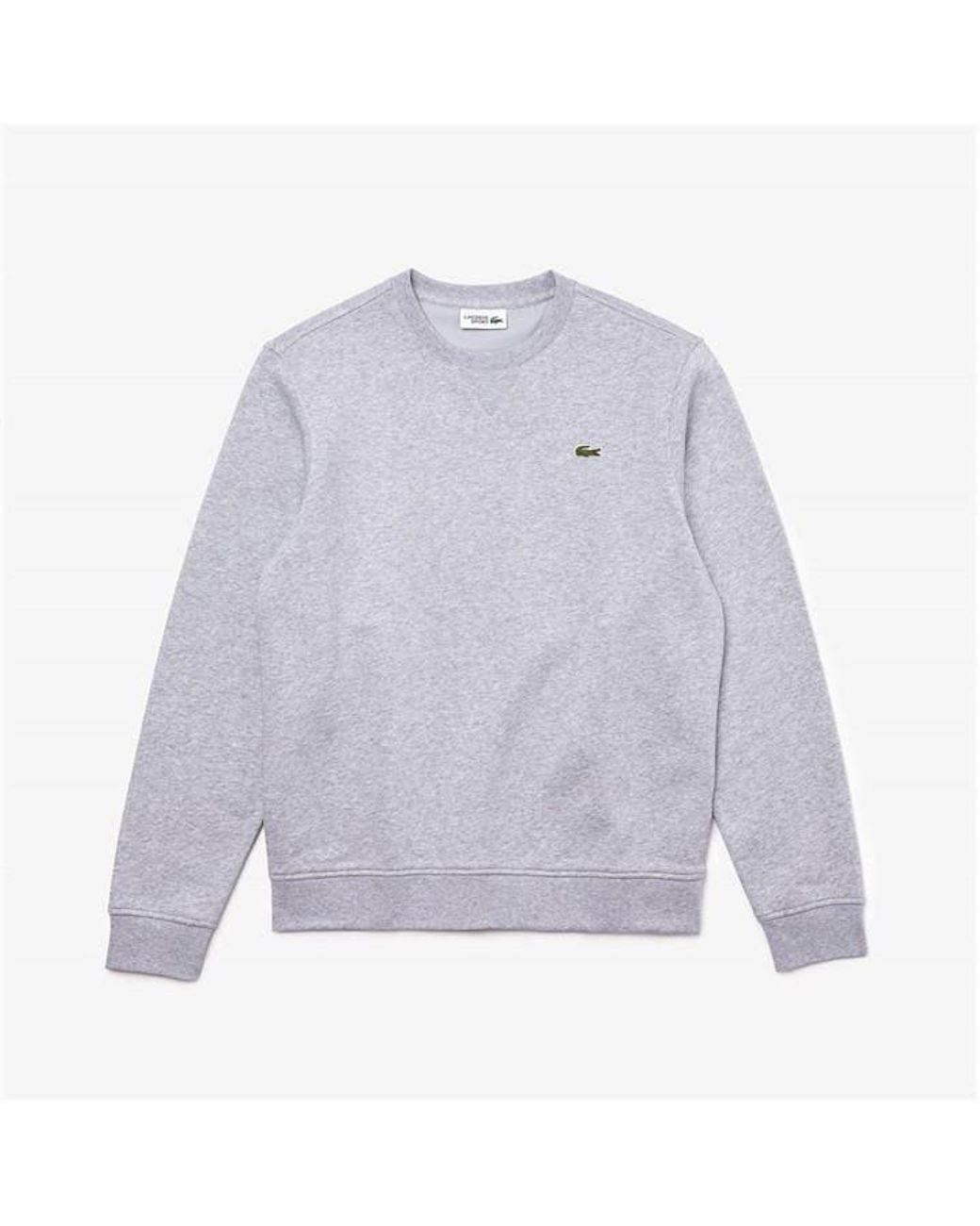Lacoste White Fleece Sweatshirt for men