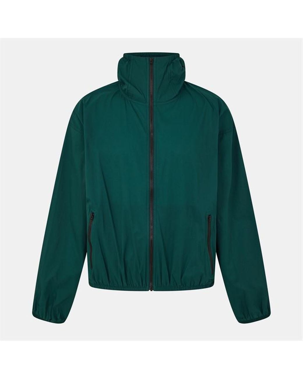 The North Face Green Redbox Packable Water Repellent Hooded Tracksuit Top for men