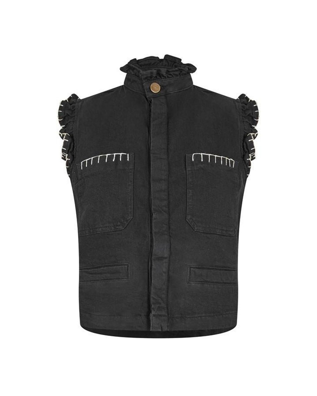 seventy + mochi Black Knit Tank Top for men