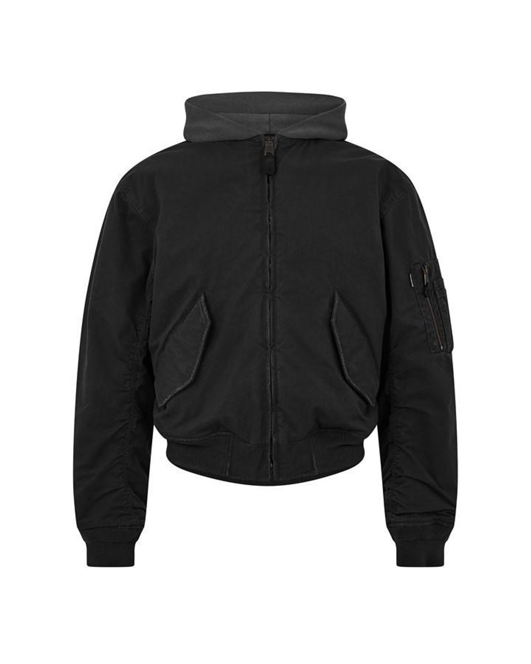 Balenciaga Black Bal Hooded Bmbr Sn63 for men