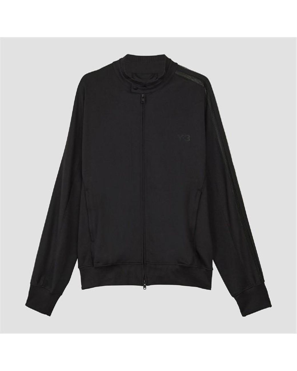 Y-3 Black 3-Stripes Track Top for men
