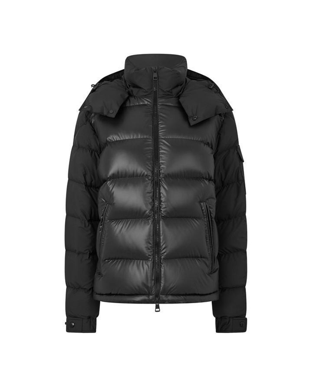 Moncler Black Hooded Down Jacket for men
