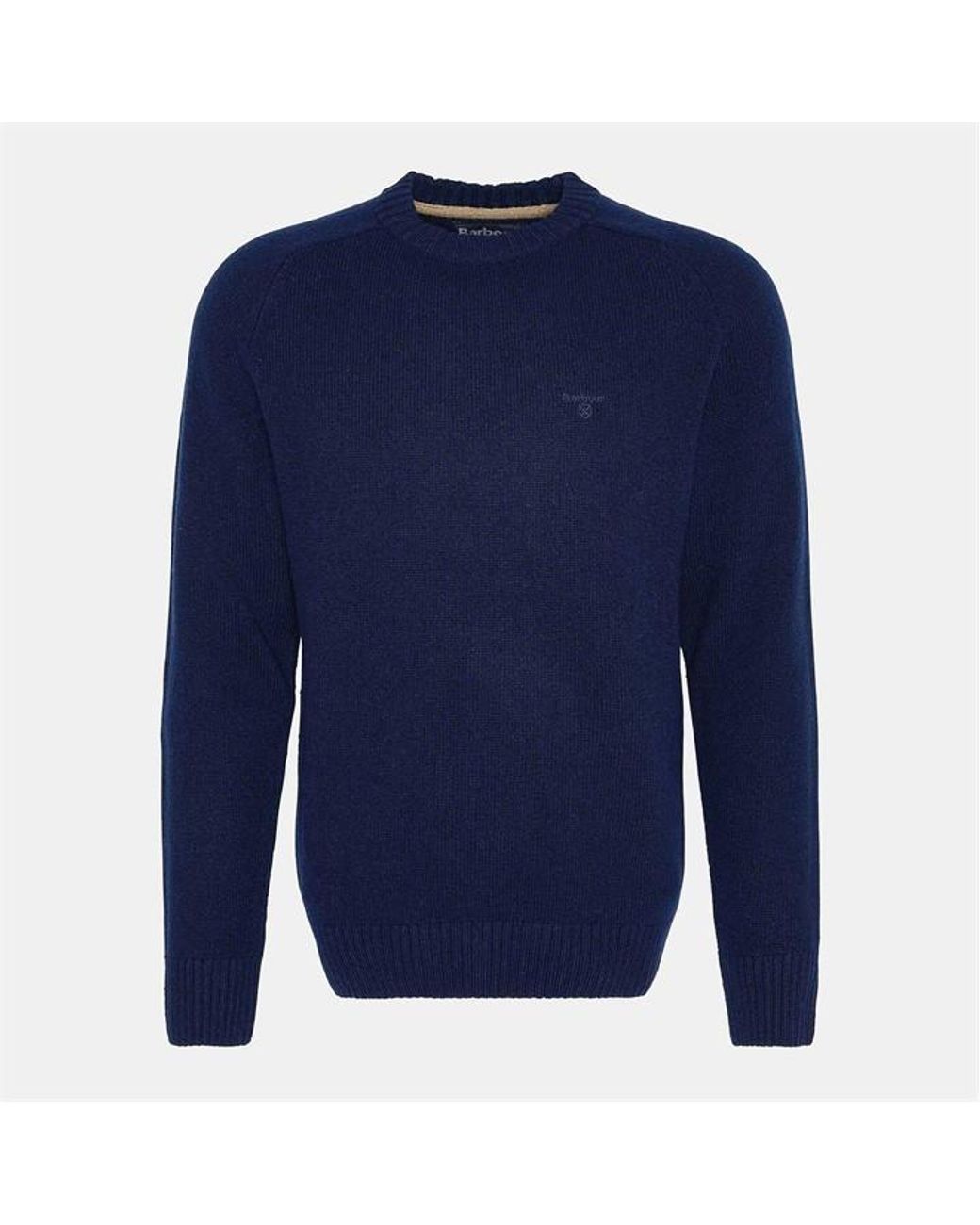 Barbour Blue Grangetown Crew Neck Jumper for men