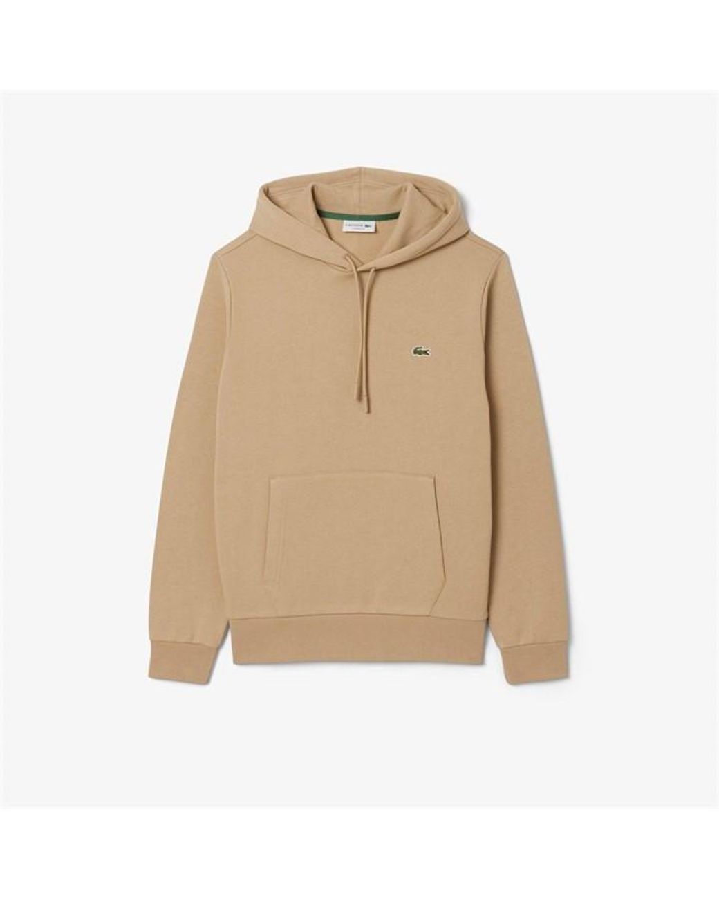 Lacoste Natural Basic Over-The-Head Hoodie for men