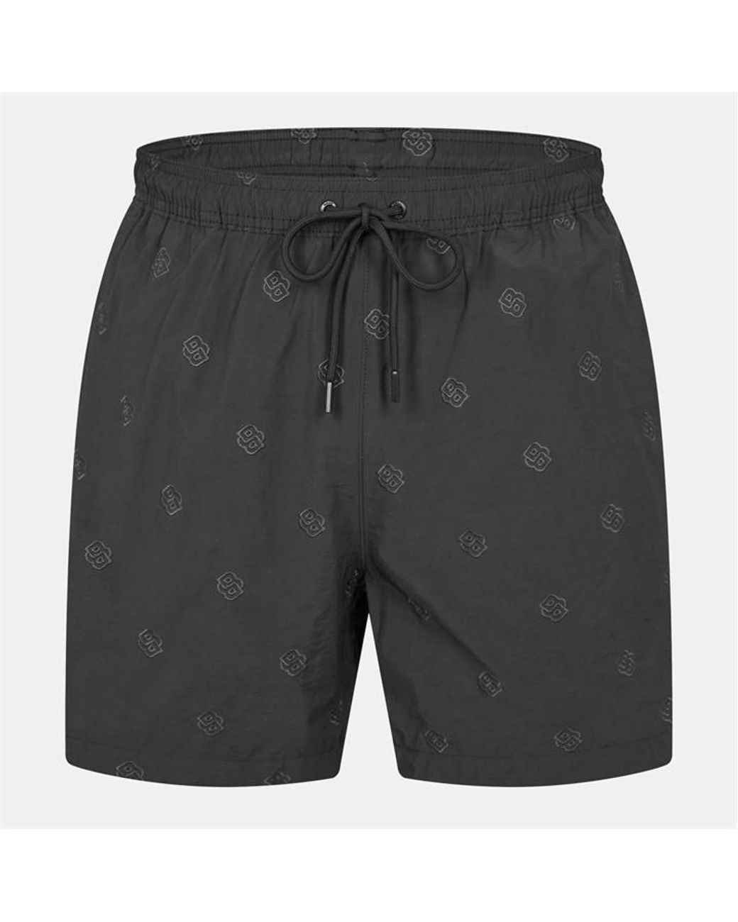 Boss Gray Jean 01 Denim-Inspired Quick-Drying Swim Shorts for men