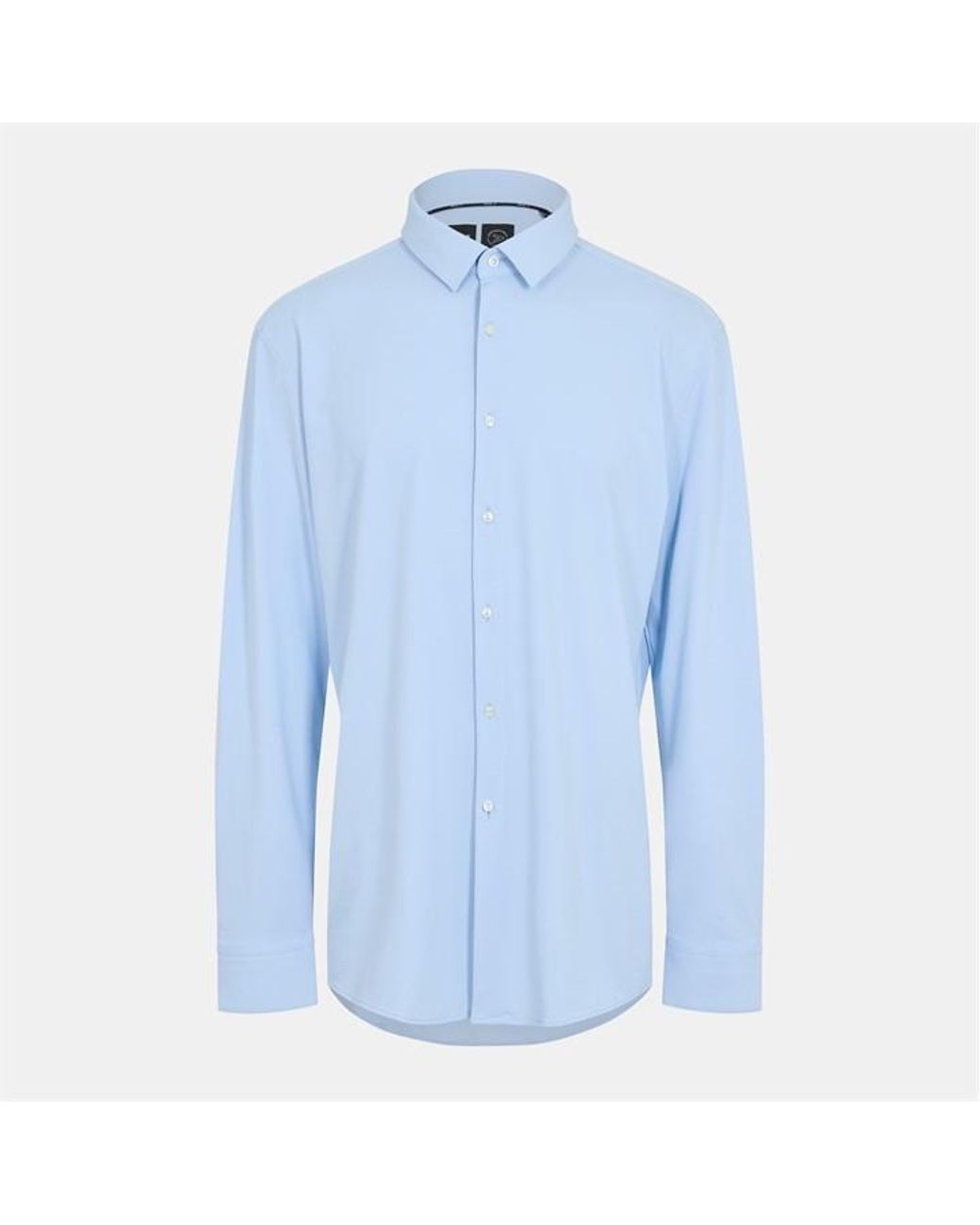 Boss Blue Hank Kent Long Sleeve Oxford Shirt for men