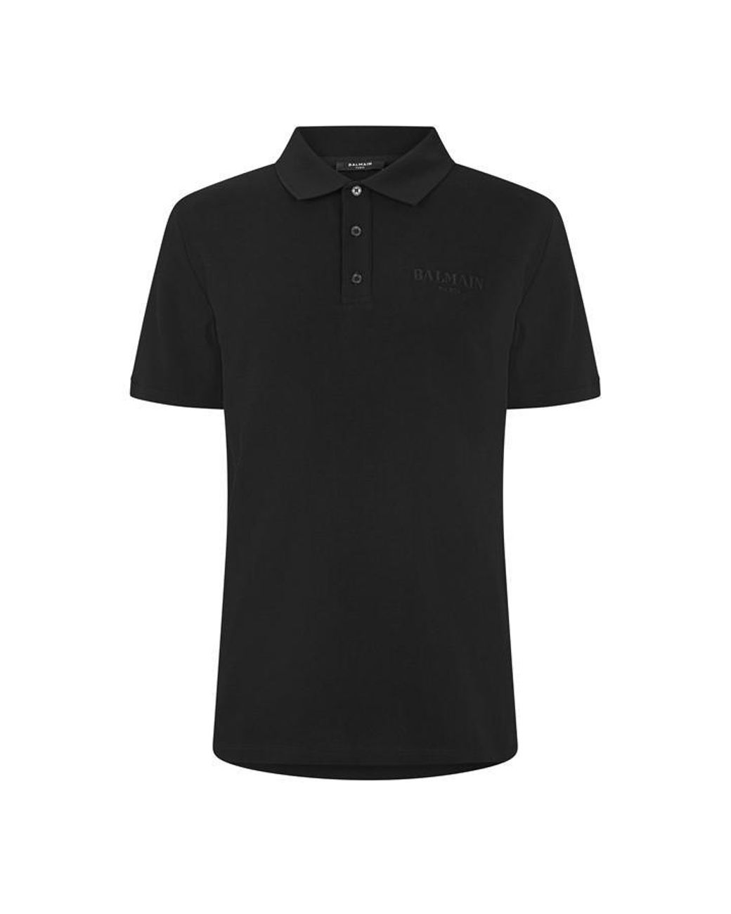 Balmain Black Lg Polo Sn64 for men