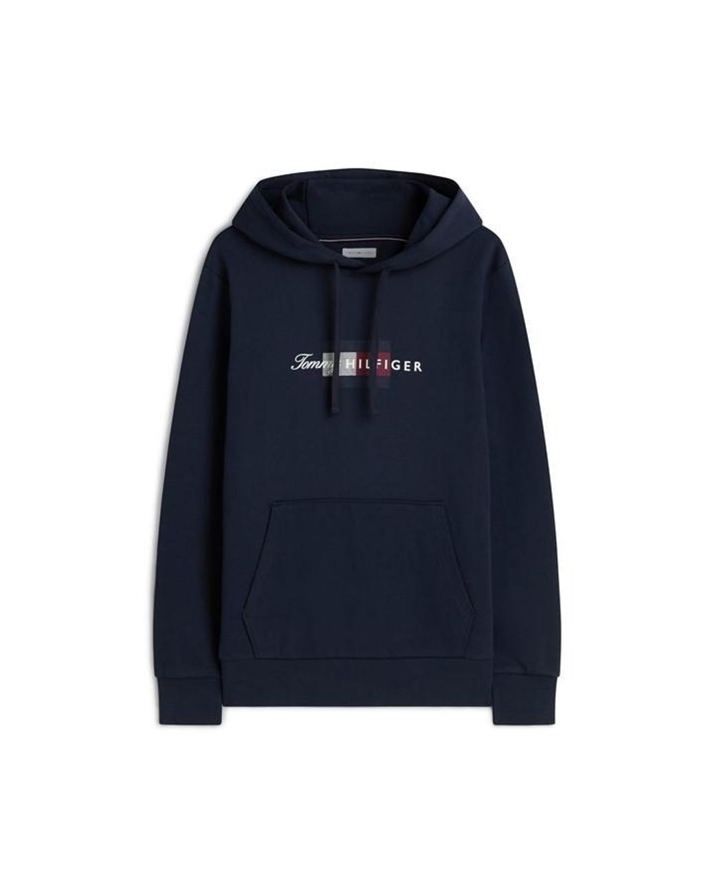 Tommy Hilfiger Blue Hand Drawn Bb Icon Hoodie for men