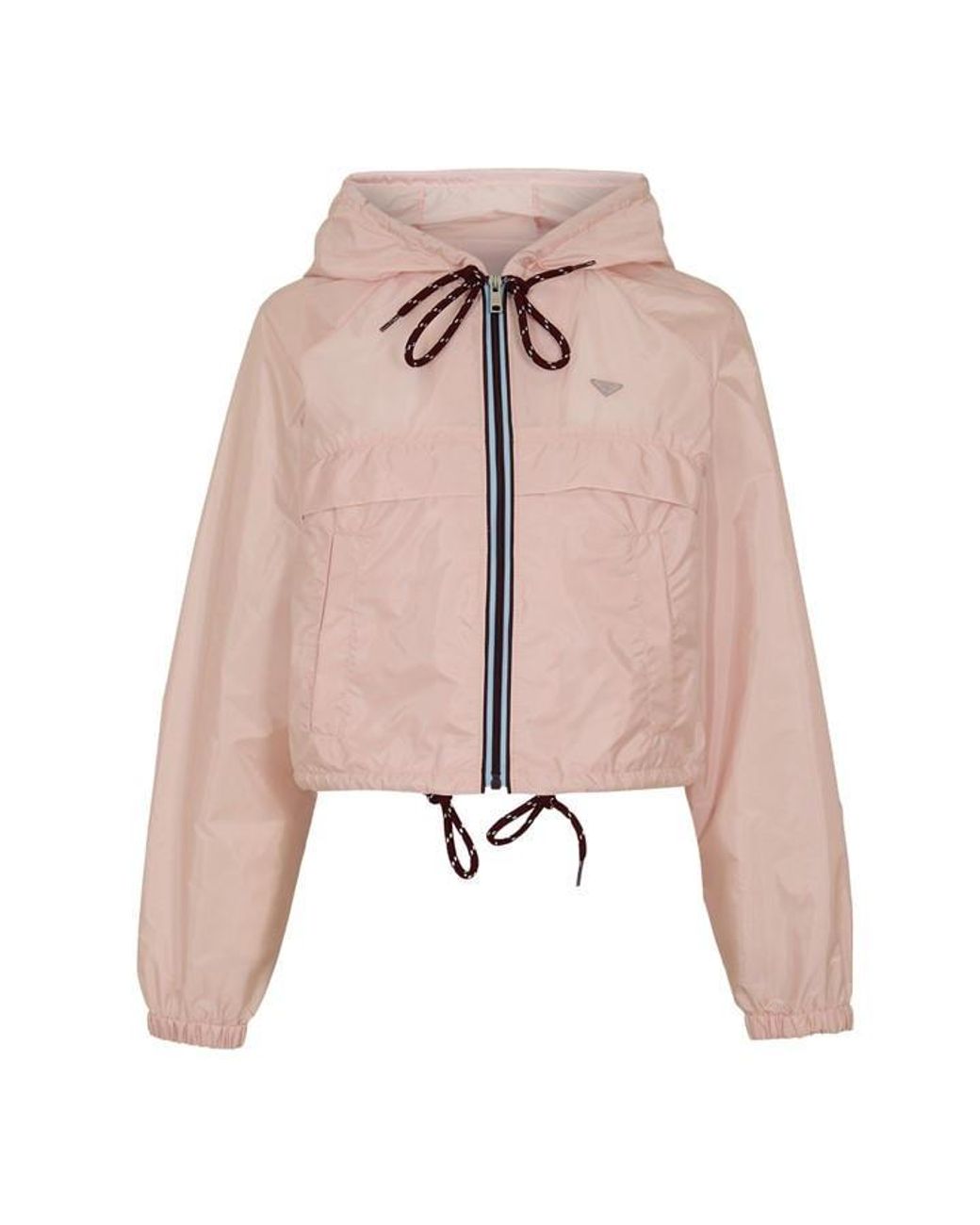 Prada Pink Hooded Rain Anorak