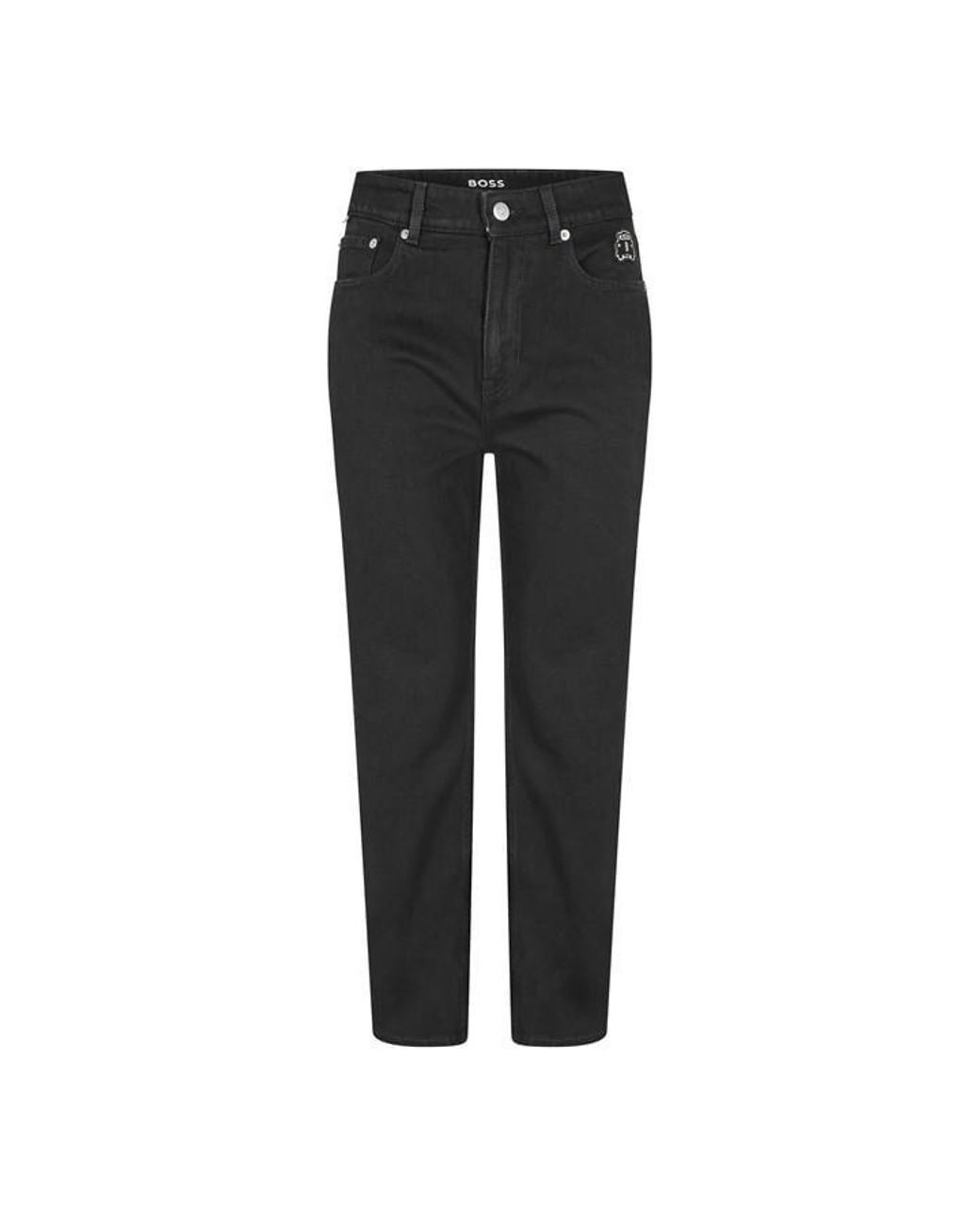 Boss Black Straight-Fit Cropped Jeans