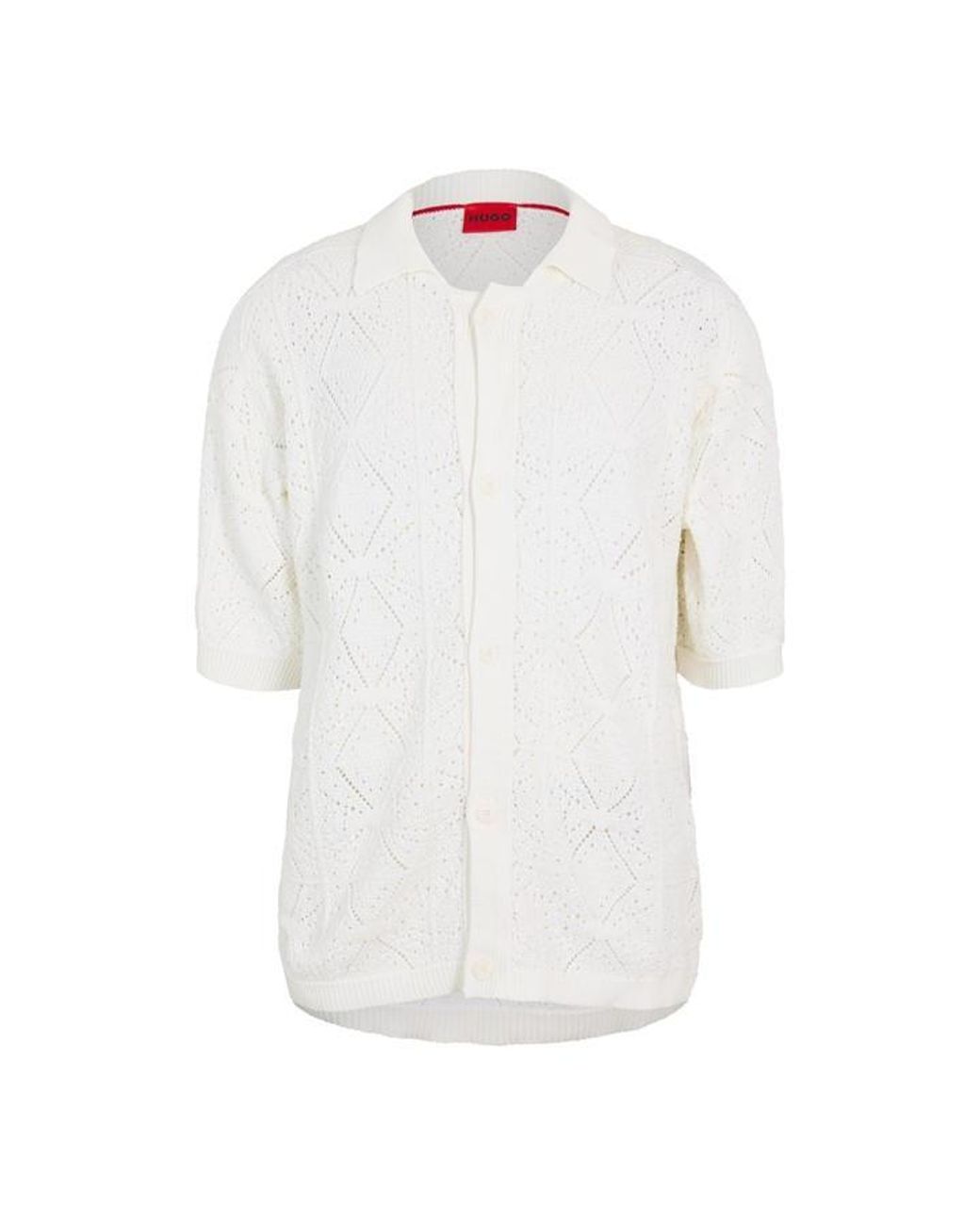 HUGO White Sammp Cardigan for men