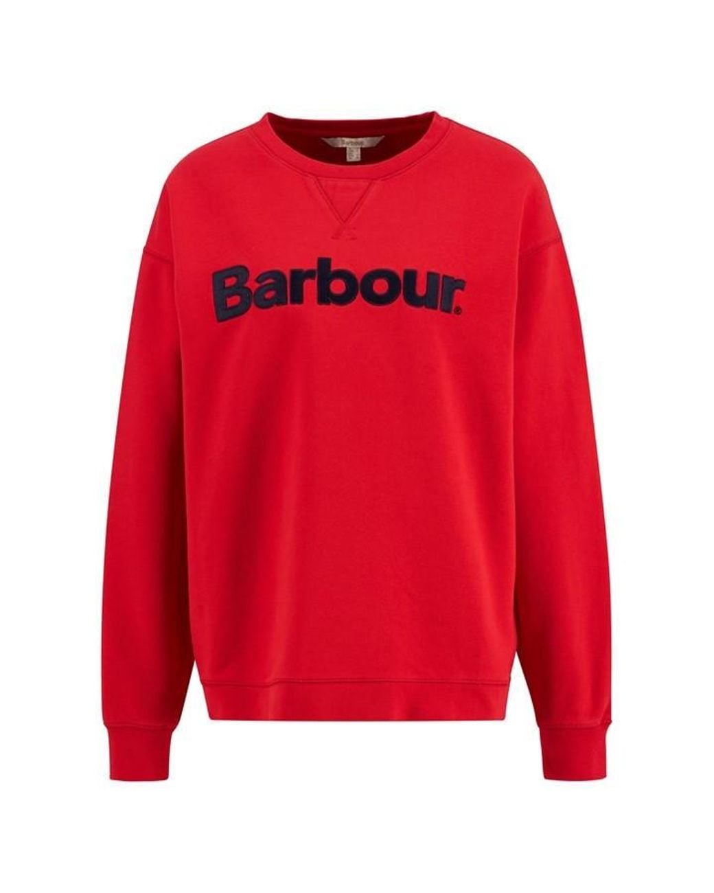 Barbour Red Hartland Logo Sweatshirt