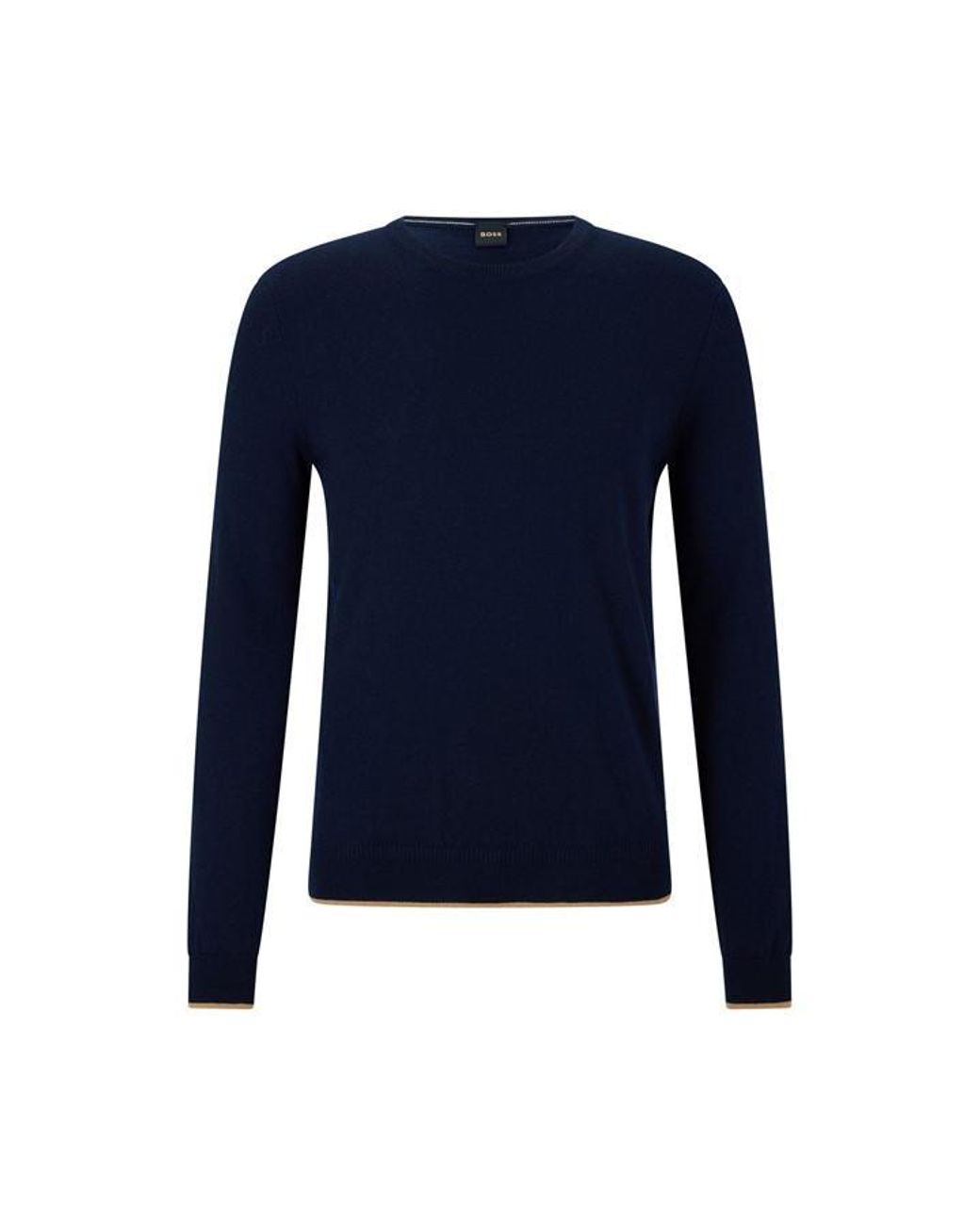 Boss Blue T-Borello Crew Sweatshirt for men