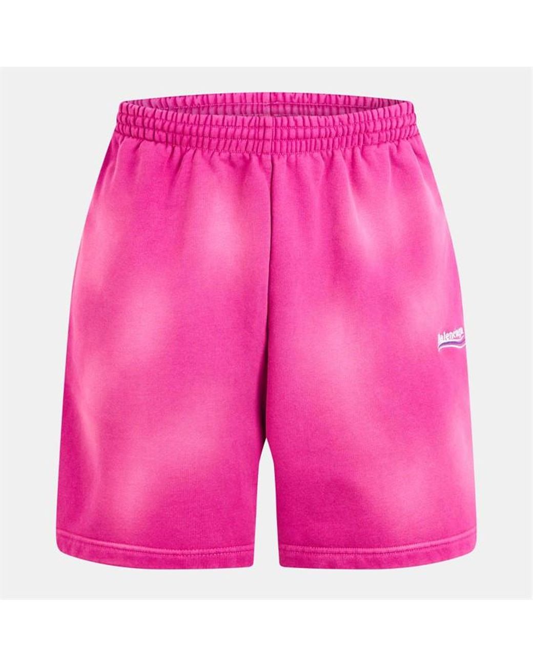 Balenciaga Pink Political Sweat Shorts for men