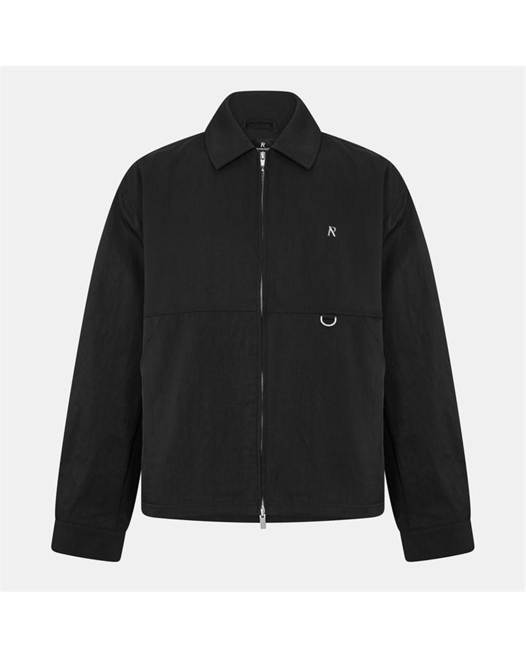 Represent Black Modern Fit Overshirt for men