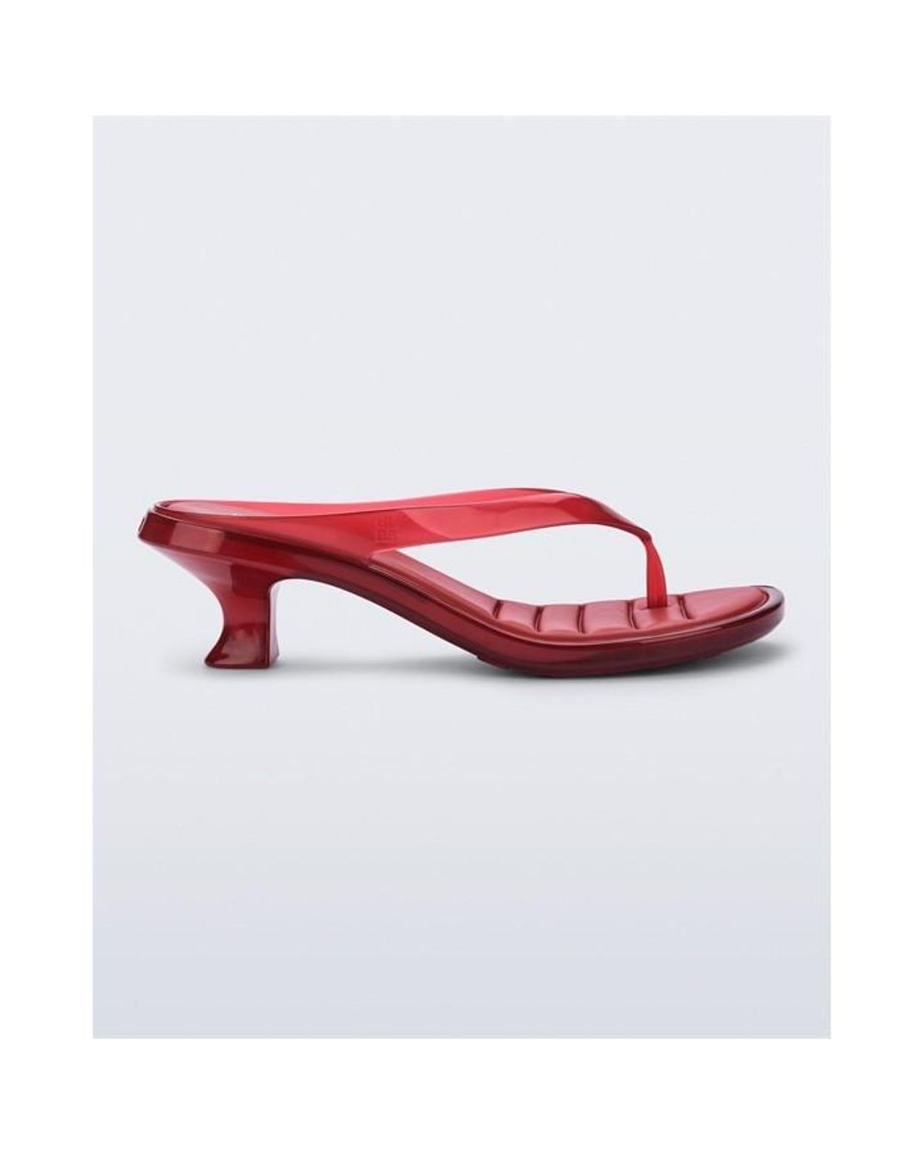 Melissa Red Thong Kitten Heel Sandal