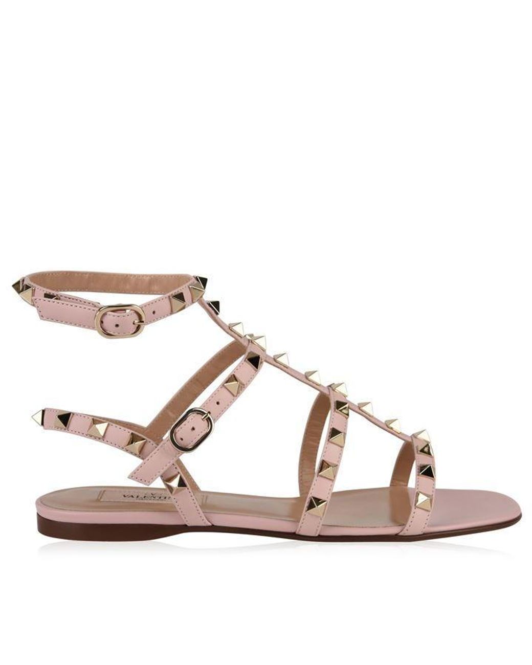 water rose valentino sandals
