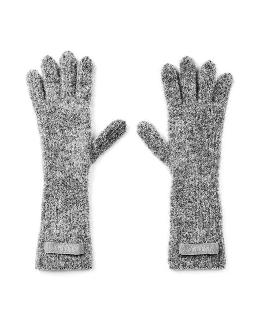 Jacquemus Gray Soft Knitted Gloves