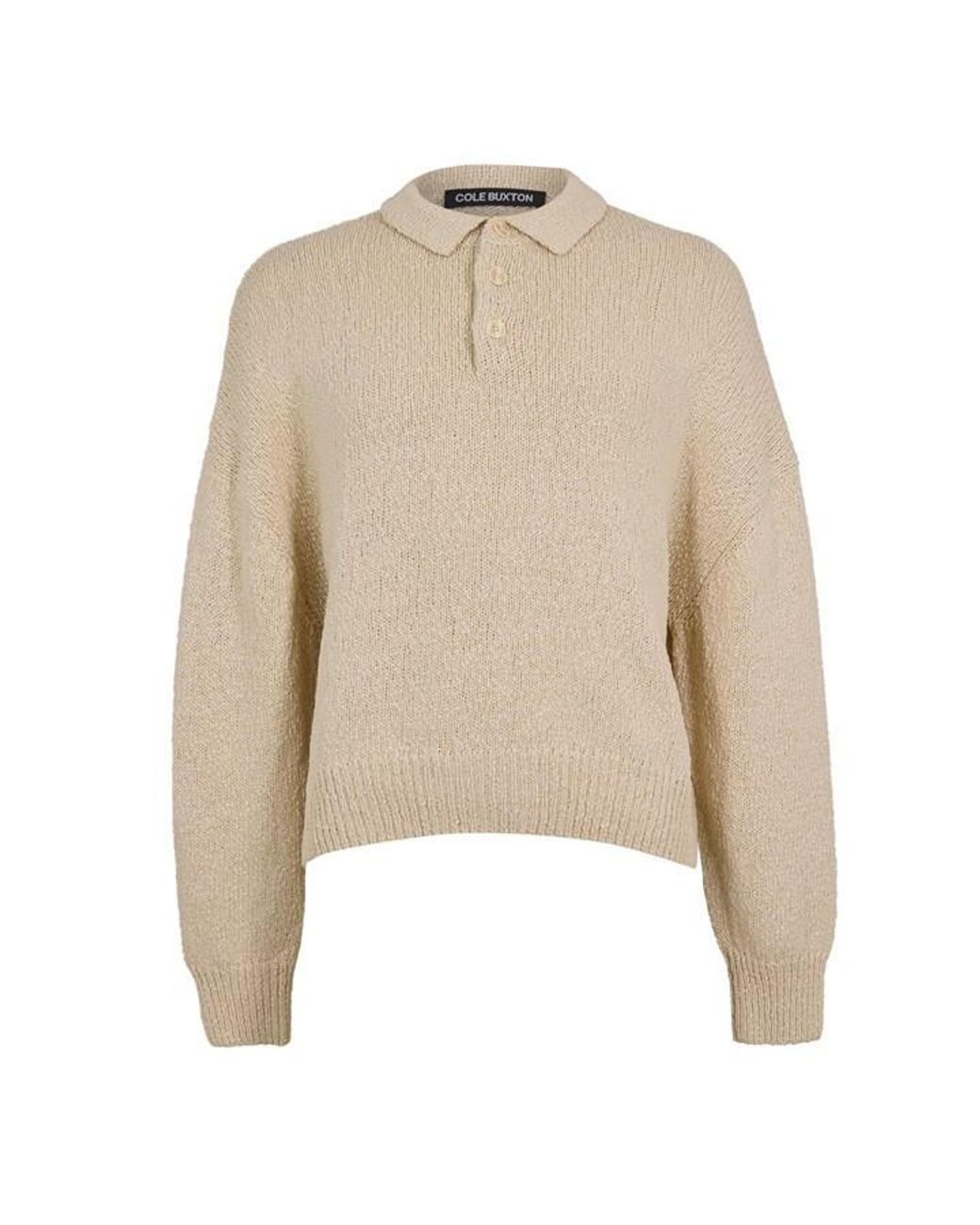 Cole Buxton Natural Knitted Top for men