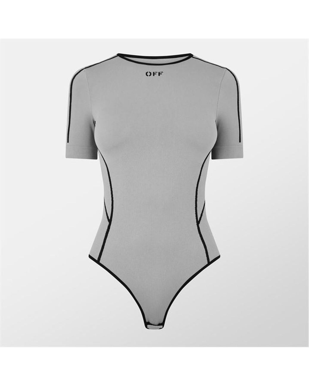 Off-White c/o Virgil Abloh Gray Seamless Bodysuit