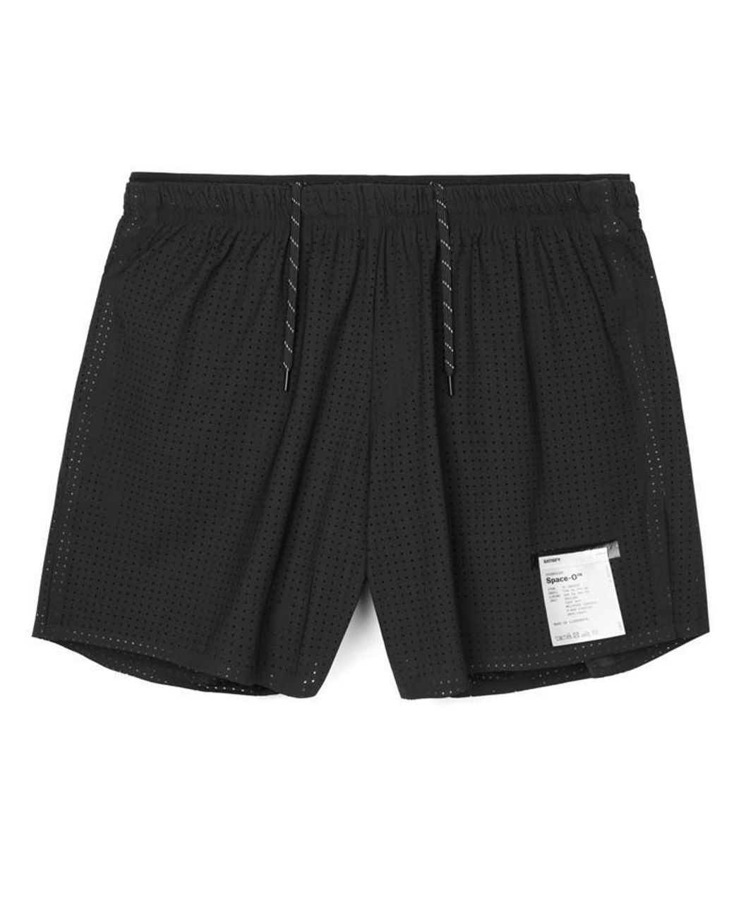 Satisfy Black Space-O 5 Running Shorts for men