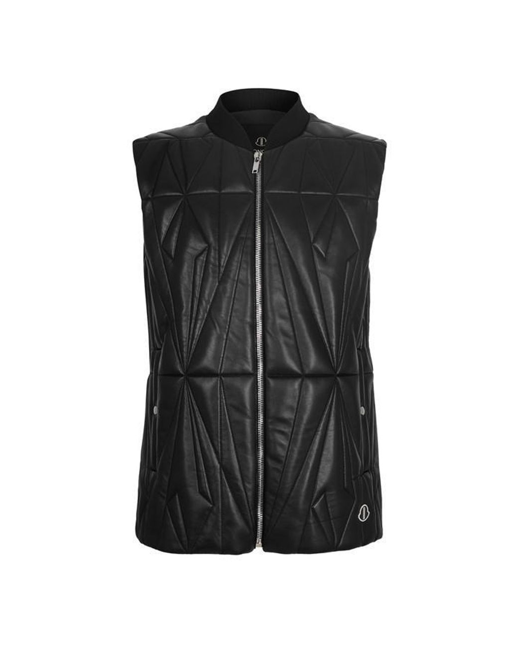 Rick Owens Black X Moncler Geocamo Flight Vest for men