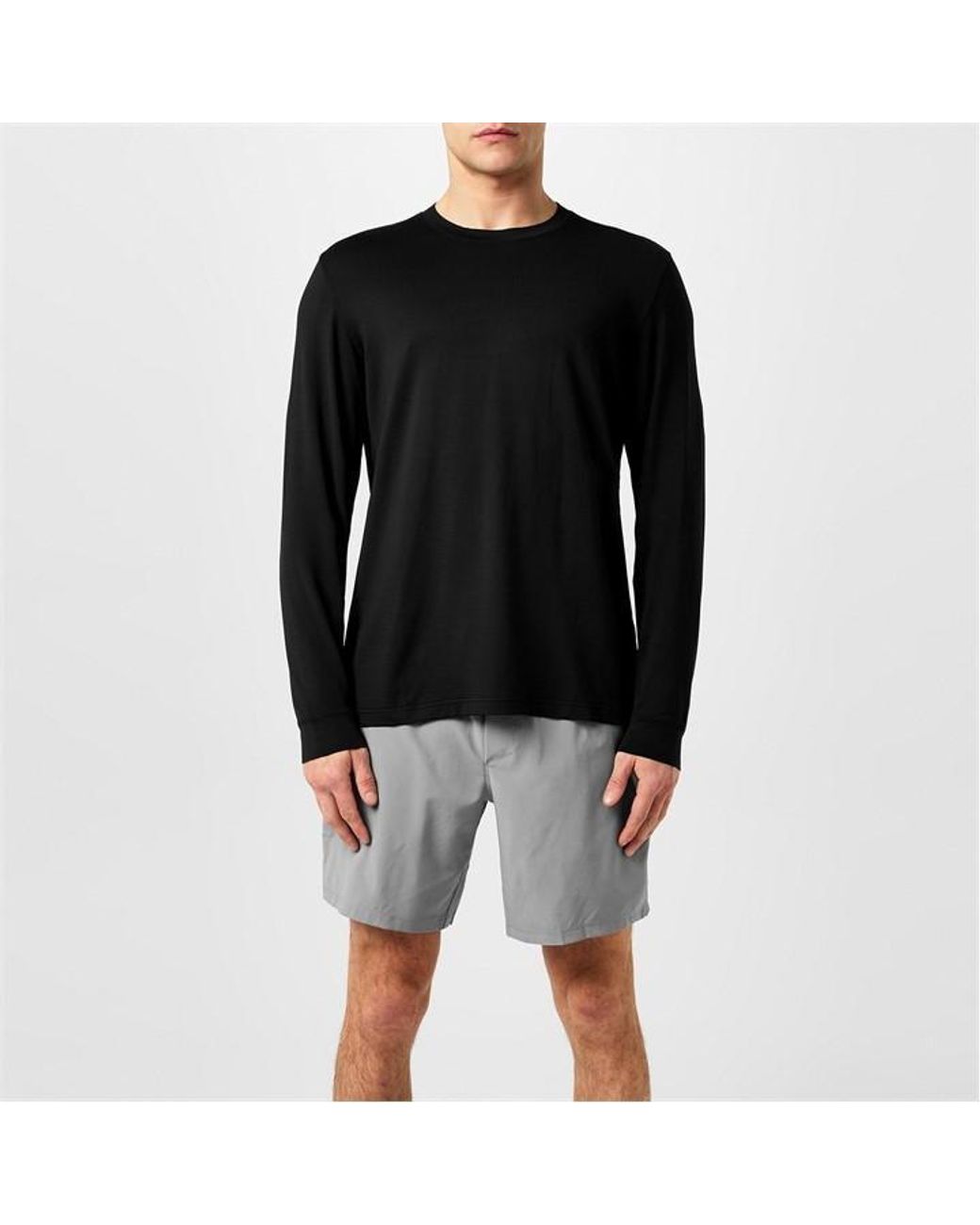 lululemon athletica Black License To Train Long Sleeve Shirt for men