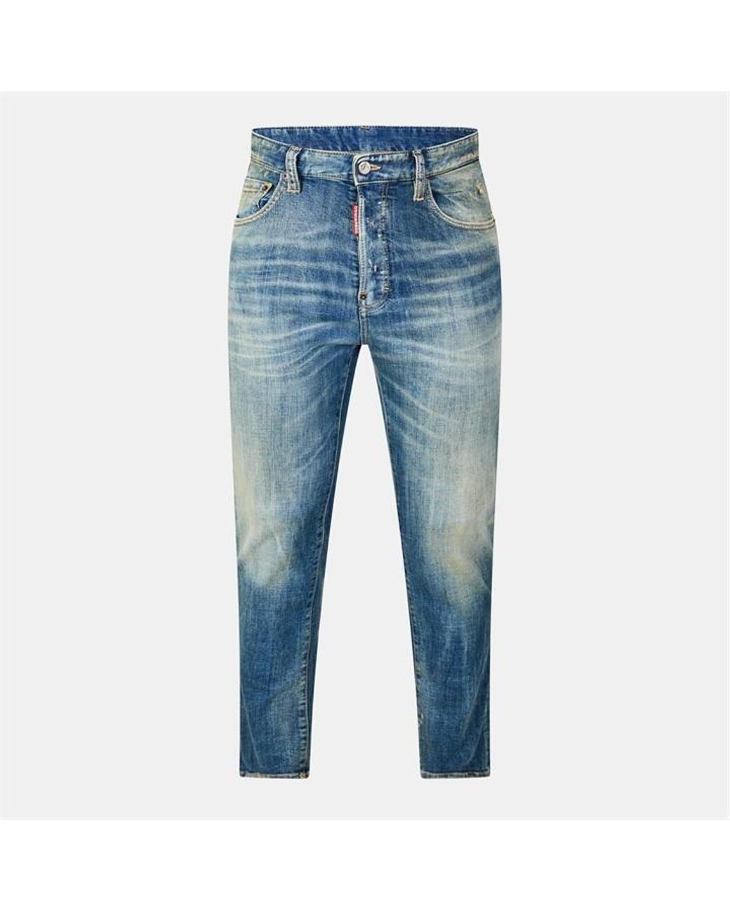 DSquared² Straight Fit Denim Jeans in Blue for Men Lyst UK