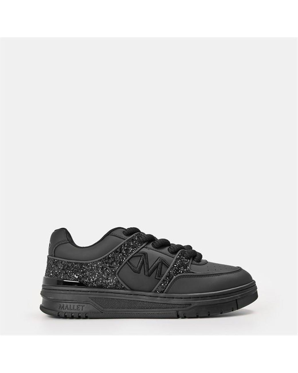Mallet Black Clayton Low-Top Trainers for men