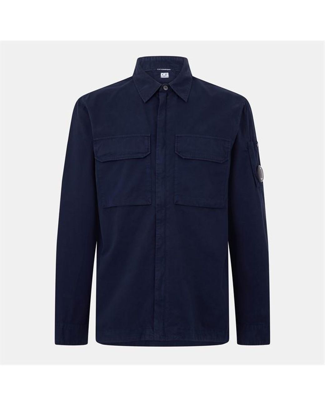 C P Company Blue Gabard Overshirt for men