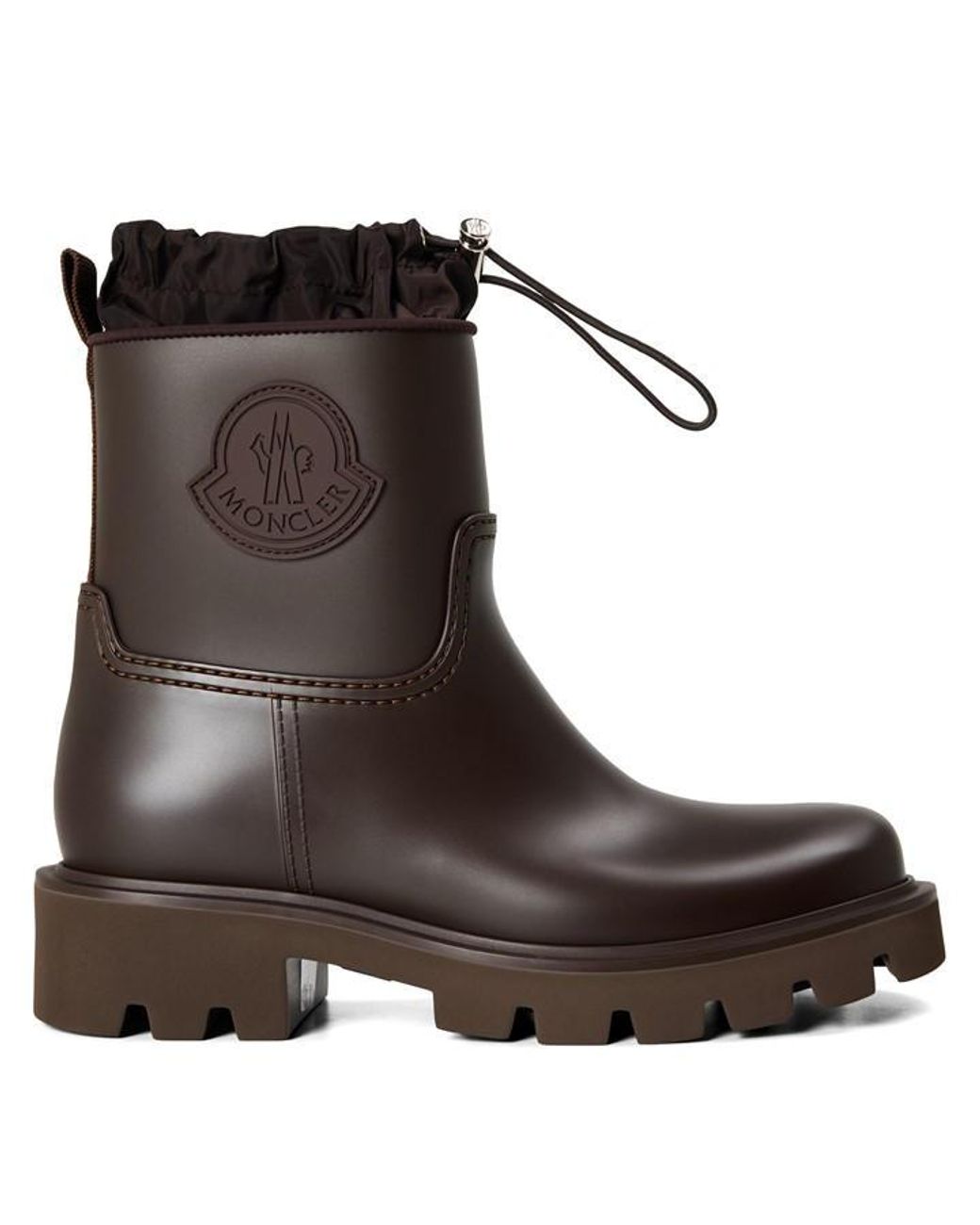 Moncler Brown Rain Boots Ld64