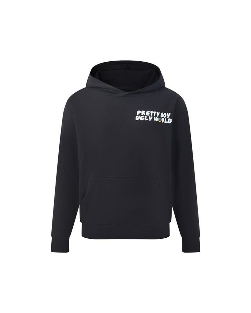 PRETTY BOY UGLY WORLD Black The Over The Head Hoodie for men