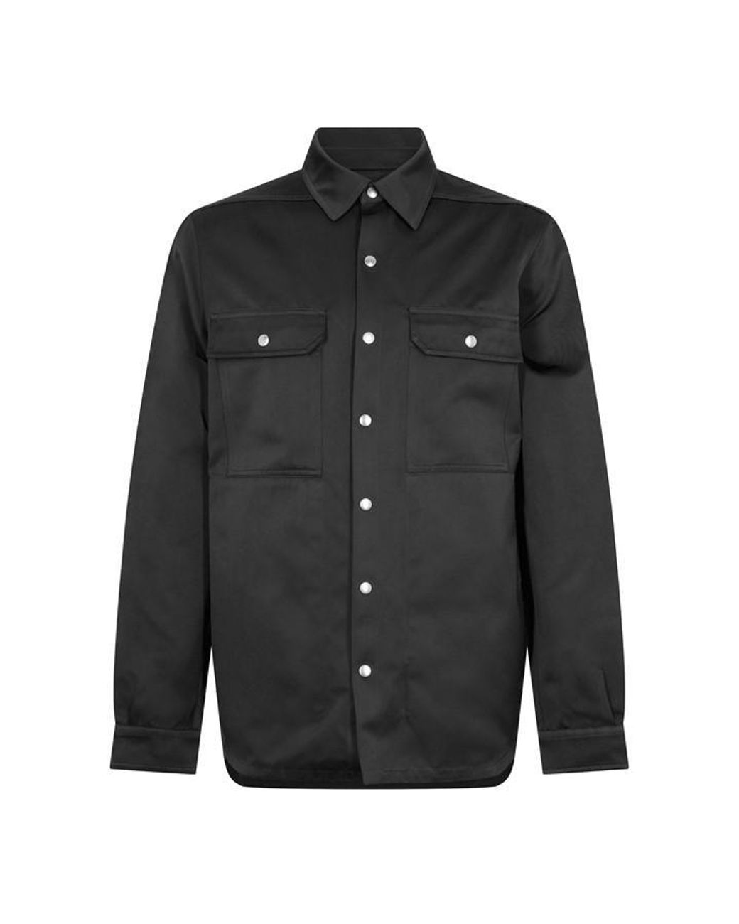 Rick Owens Black Outershirt Overshirt for men