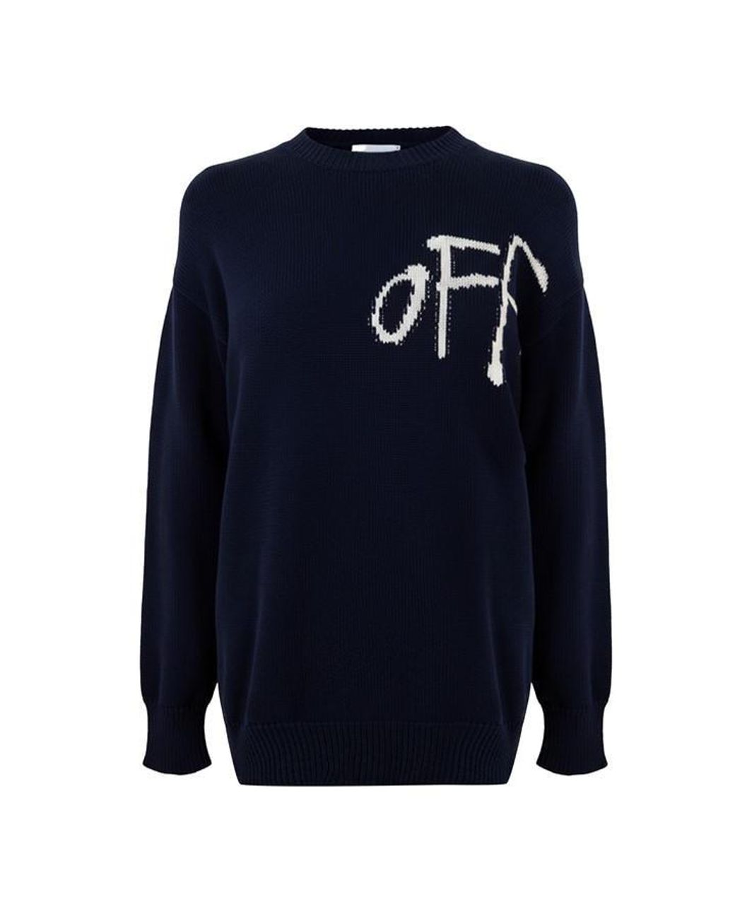 Off-White c/o Virgil Abloh Blue Patch Cardigan