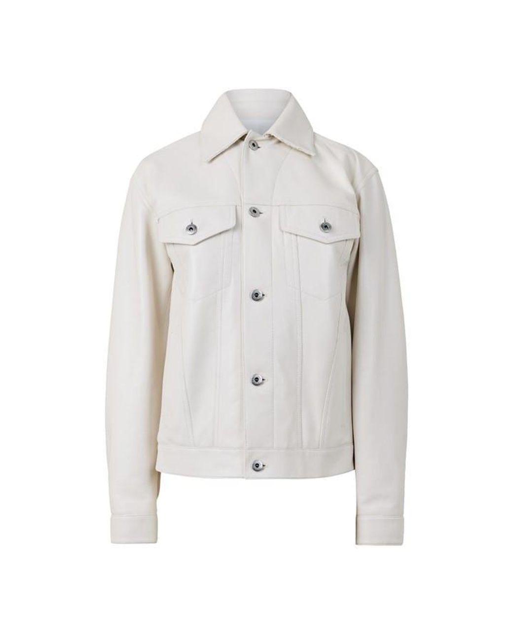 Bottega Veneta Gray Leather Jacket